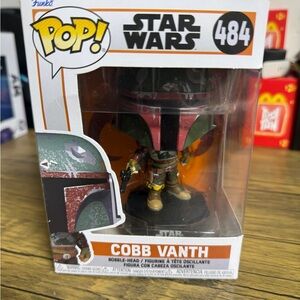 Funko Star Wars Cobb Vanth Pop with Green and Red Helmet